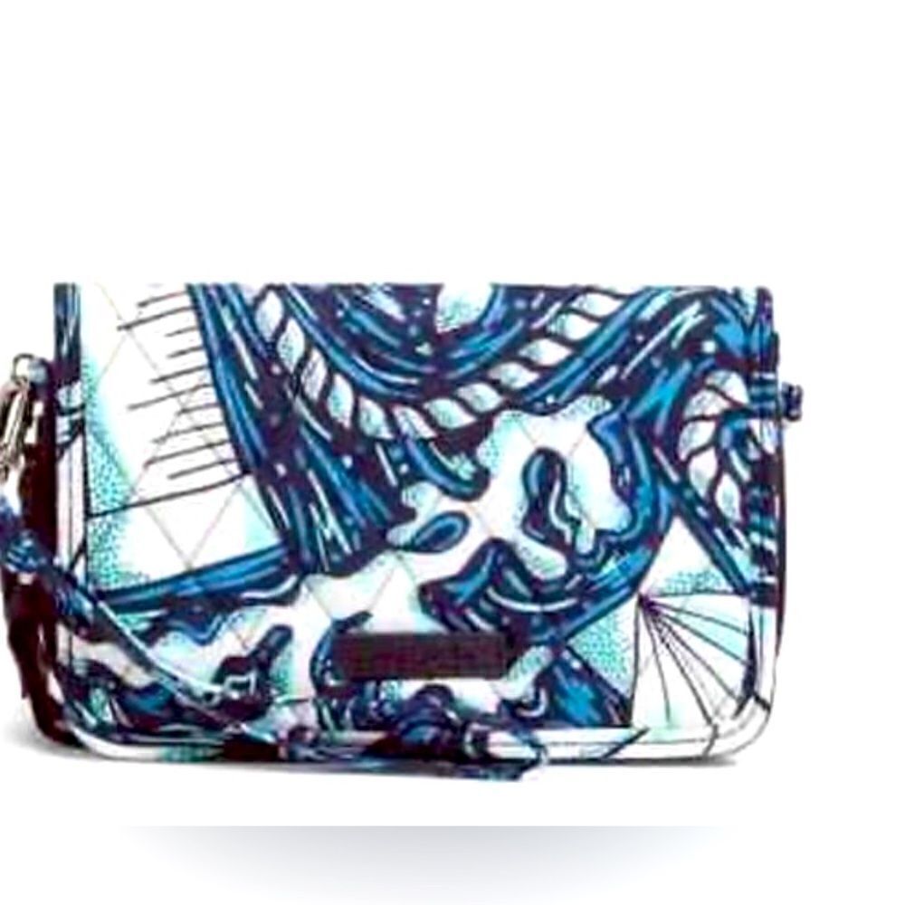 Vera Bradley Shore Enough 3 in 1 Crossbody Quilted Cotton Beach Vibes